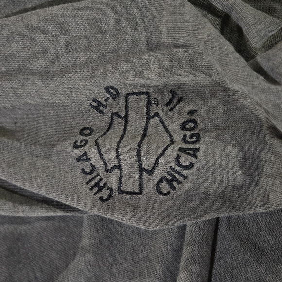 VTG Harley Davidson Motorcycles Mens 2XL Embroidered Long Sleeve Chicago - Picture 5 of 7